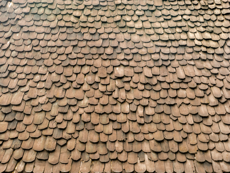 The Roof Made form The Wooden Materials of Northern Thailand