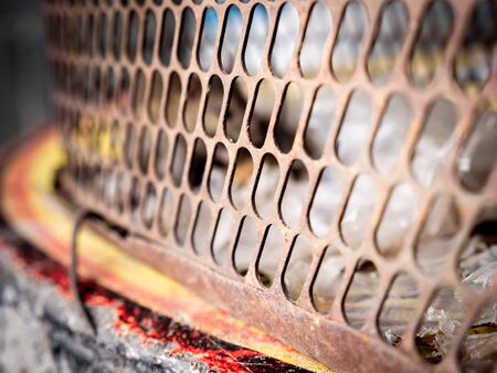 The Blurred Image of Mice in The Cage of The Trapの写真素材