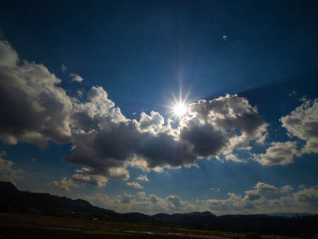 The Sun Shines with Stars on a Sunny Day and  Above The Clouds