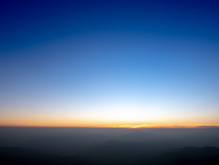 Abstract of Little Mountain Sky and Sky LIneの写真素材