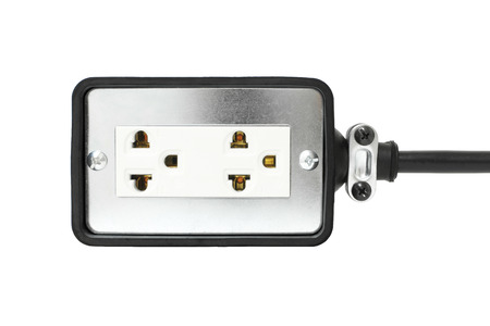Heavy Duty Extension Cord isolated on white background