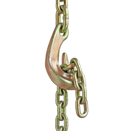Locking Hook Chain isolated on white backgroundの写真素材