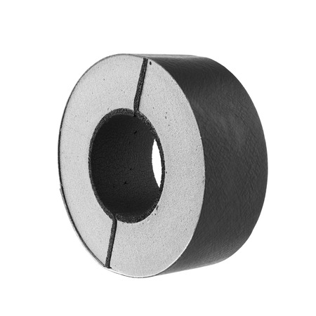 Pipe Insulation Rigid Foam Type isolated on white Backgroundの写真素材