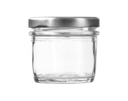 Empty Jar Cap isolated on white backgroundの写真素材