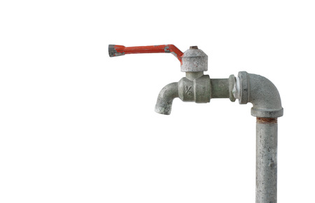 Water Tap isolated on white background clipping pathsの写真素材