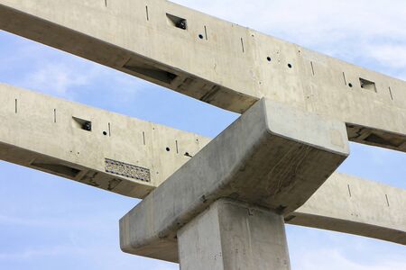 Complete Joints of Concrete Beams for Sky Train Railwayの写真素材