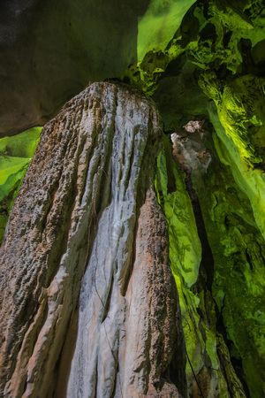 Khaoyoi Cave Temple.A natural place within a few yards of a large Buddha Pang. The reclining Buddha is Buddhaの写真素材