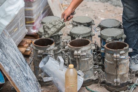 Concrete samples.の写真素材