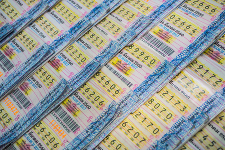 lottery.One of the lucky people of Thailand.のeditorial素材