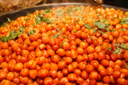 chick pea salad - middle eastern food.の写真素材