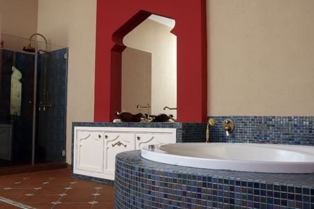 Moroccan style spa suiteの写真素材