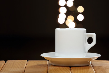 Cup of coffee with space for textの写真素材