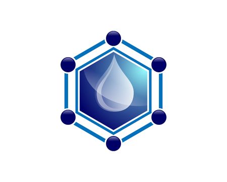 Hexagon water resourceのイラスト素材