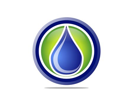Clear global water iconのイラスト素材