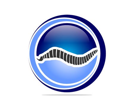 Chiropractic health consulting logoのイラスト素材