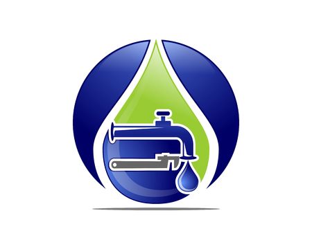 Water plumbing servicesのイラスト素材