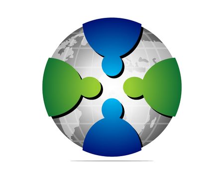 Global unity solutionのイラスト素材