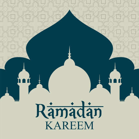 Ramadan greeting card design, poster, backgroundのイラスト素材