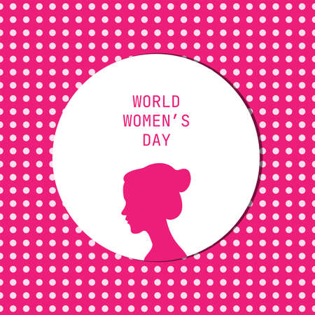 International women's day poster. Woman sign. Simple design template. Happy Mother's Day.のイラスト素材