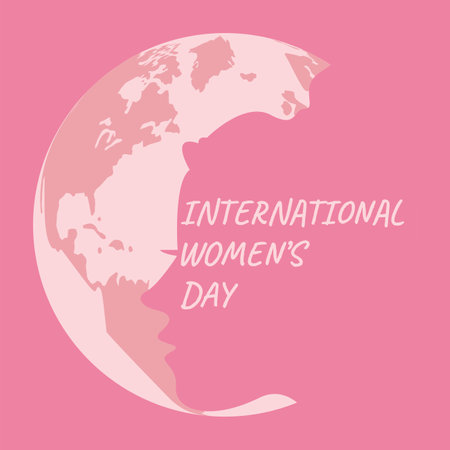 International women's day poster. Woman sign. Simple design template. Happy Mother's Day.のイラスト素材