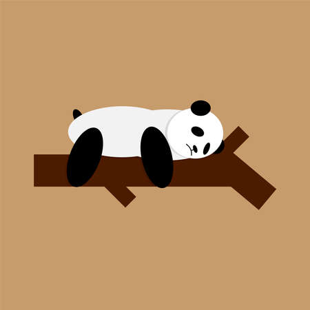 Cute Panda Face Smile Vector Icon, suitable for logos, symbols.のイラスト素材