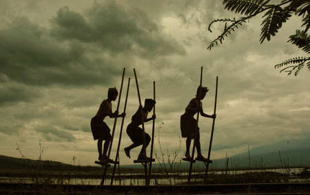 Javanese traditional gamesの写真素材
