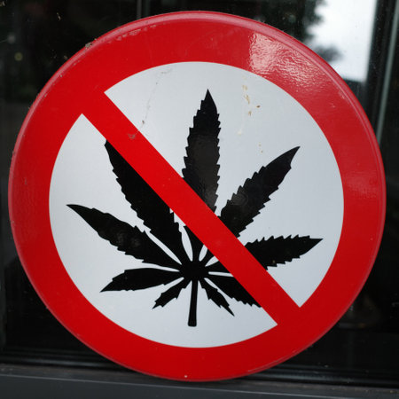 In this building the consumption is prohibitedの写真素材