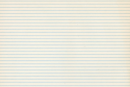 Horizontally lined paper, ecru colored with blue lines. Antique paper backgroundの写真素材