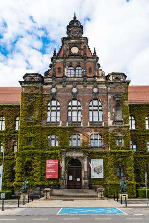 Wroclaw, Poland - May 3 2020: Facade of National Museum building in Wroclawのeditorial素材