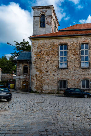 Bougszow-Gorce, Poland - July 7 2020: Street view of Pentecostal Church God's Mountain
