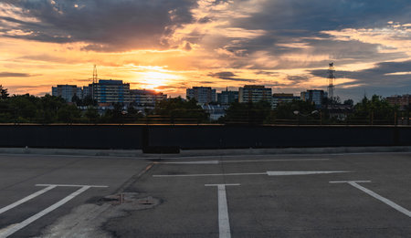 Wroclaw, Poland - July 9 2020: Meeting of fans of old cars at parking of shopping mallのeditorial素材