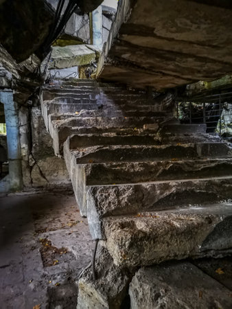 Westerplatte ruins of the New Barracksの写真素材