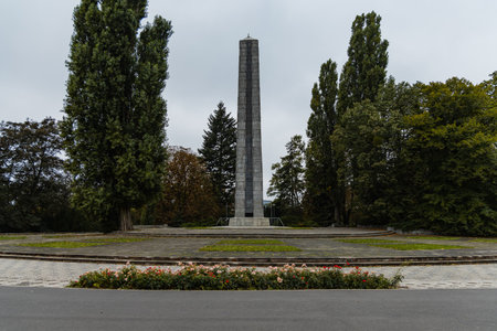 Poznan, Poland - October 2 2020: Monument to the Heroes at the Citadel in PoznaÅのeditorial素材