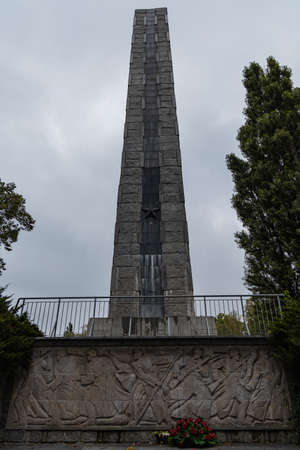 Poznan, Poland - October 2 2020: Monument to the Heroes at the Citadel in PoznaÅのeditorial素材