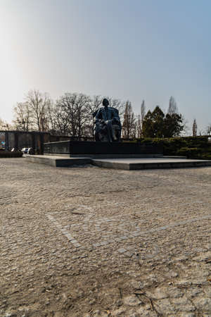 Wroclaw, Poland - February 2021: Monument to Fryderyk Chopin at South Park at sunny dayのeditorial素材