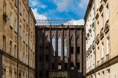 Legnica, Poland - April 2021: Facade of Former seat of the Gestapo and UBのeditorial素材