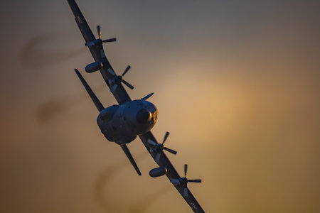 Leszno, Poland - June 16 2023: Antidotum Airshow Leszno 2023 and acrobatic shows full of smoke of...