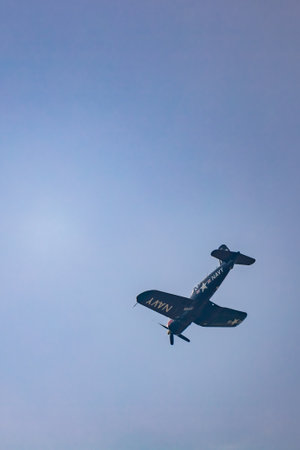 Leszno, Poland - June 16 2023: Antidotum Airshow Leszno 2023 and acrobatic shows full of smoke of...