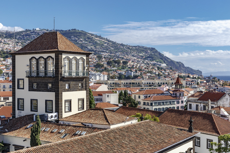 Funchal - The historic center of Se - Madeiraの写真素材