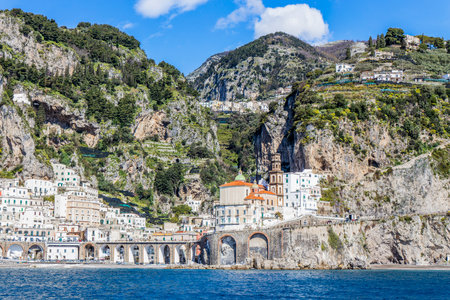 Amalfi is one of the most beautiful villages in Italy.の写真素材