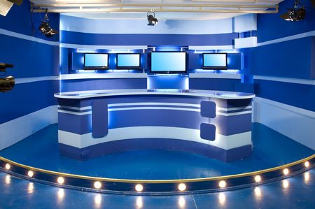 interior of television studio ready for work interior of television studio ready for work
