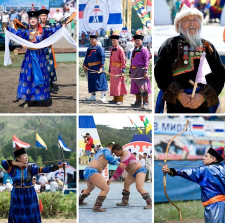 ULAN-UDE, RUSSIA - JULY 17: The 4th General Session of the World Mongolians Convention, July 17, 2010 in Ulan-Ude, Buryatia, Russia.のeditorial素材