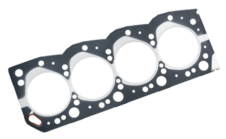 a cylinder head gasket, auto spare part, isolatedの写真素材