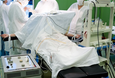 a real brain surgery, a general view