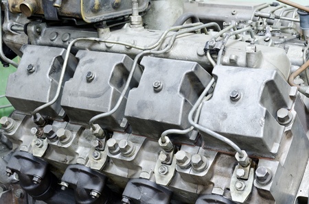 an old four cycle internal combustion engineの写真素材