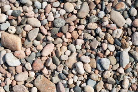 Baikal Lake shore stones, a top view