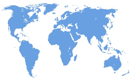 a map of the world, isolated, の写真素材