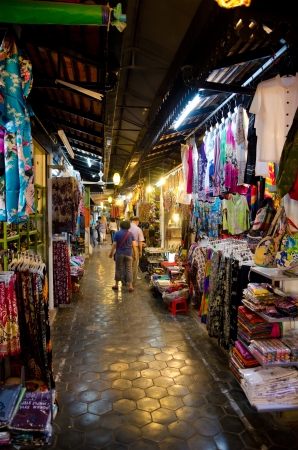 SIEM REAP, CAMBODIA - FEB 21  Siem Reap serves to the world famous Angkor temples and is a major tourist hub, Feb 21, 2013, Siem Reap, Cambodia  Tourists can shop at the night market のeditorial素材
