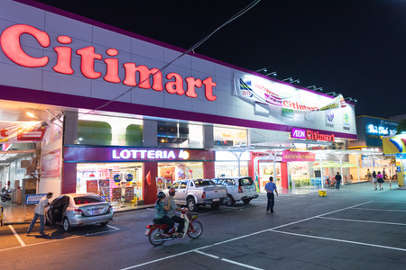HO CHI MINH, VIETNAM - JAN 13, 2015: Citimart supermarket facade in Quang Trung Street. Supermarkets are uncommon in Vietnam, open air markets and small businesses are the main players in retailing.のeditorial素材