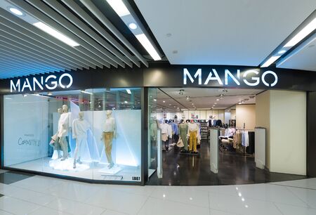 HONG KONG - MARCH 20, 2017: Mango store at the iSquare shopping centre. Punto Fa, S.L., trading as...